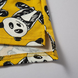 Summer Tops Bright Yellow Panda