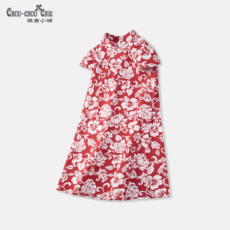 Summer Qipao Tahitian flower